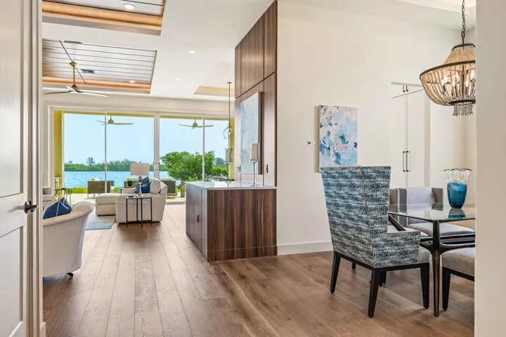 Enjoy amazing water views from your front door.