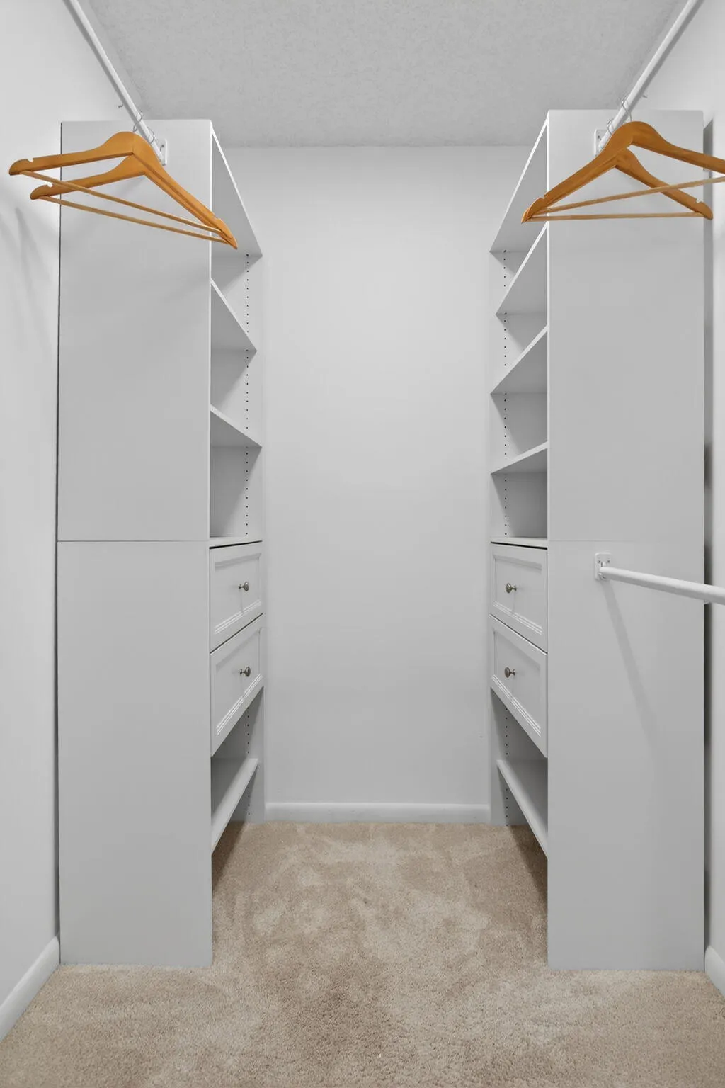 There are 2 walk in closets. This is just one of them.