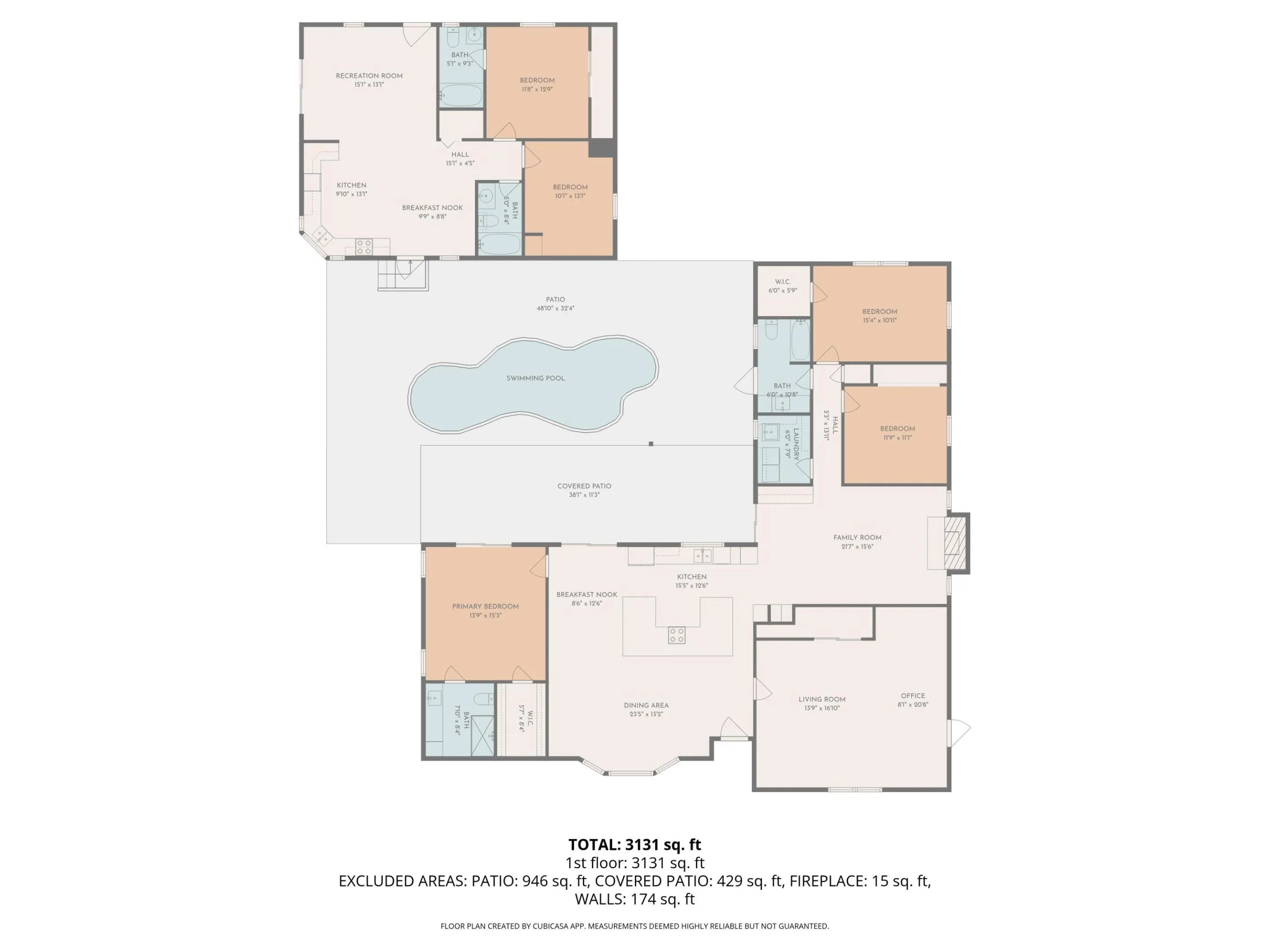 2D Floor Plan for 8352 154th Road North.