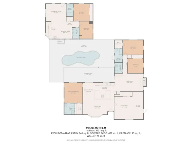 2D Floor Plan for 8352 154th Road North.