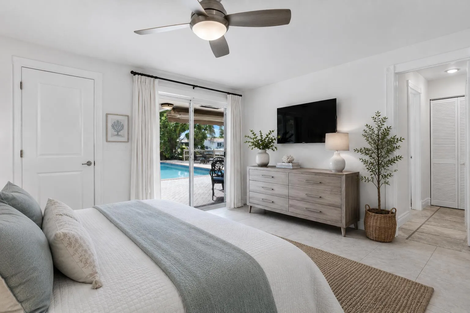 Virtually Staged Primary Bedroom