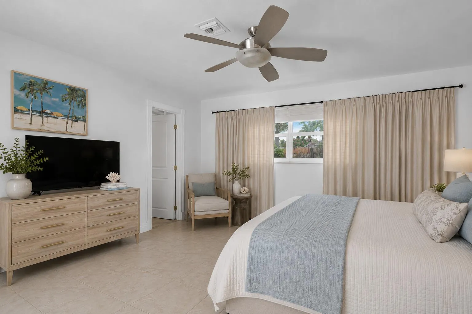 Virtually Staged Primary Bedroom