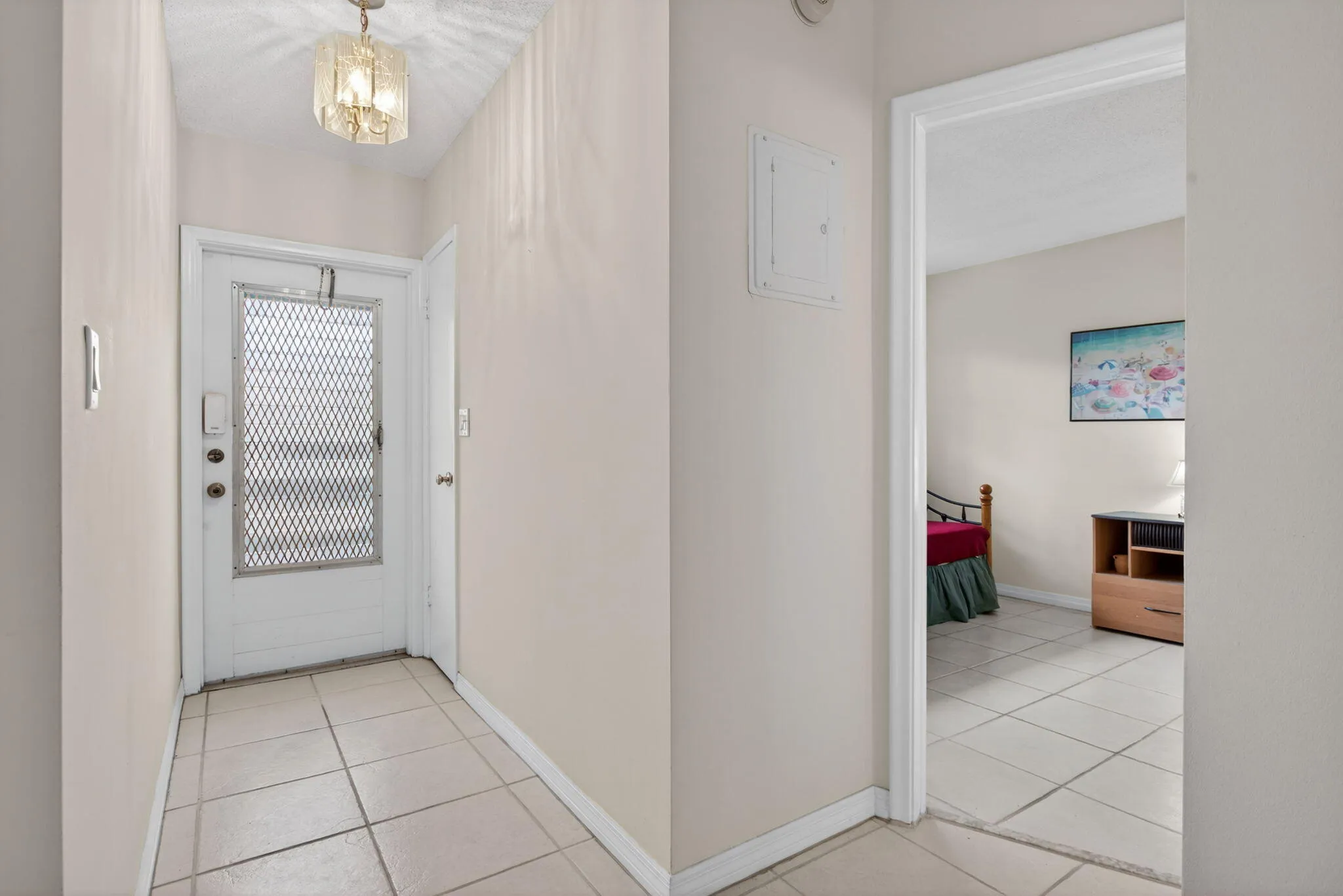 Bedroom to the right