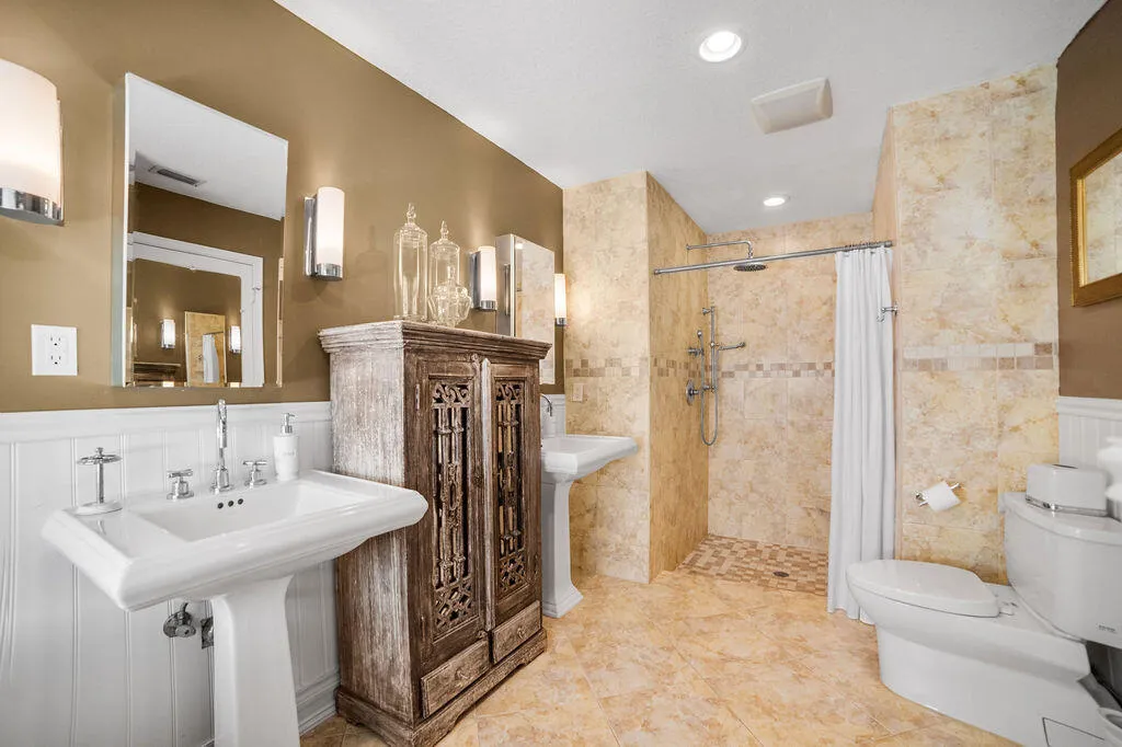 Primary bathroom.