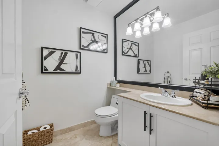 Half bathroom downstairs