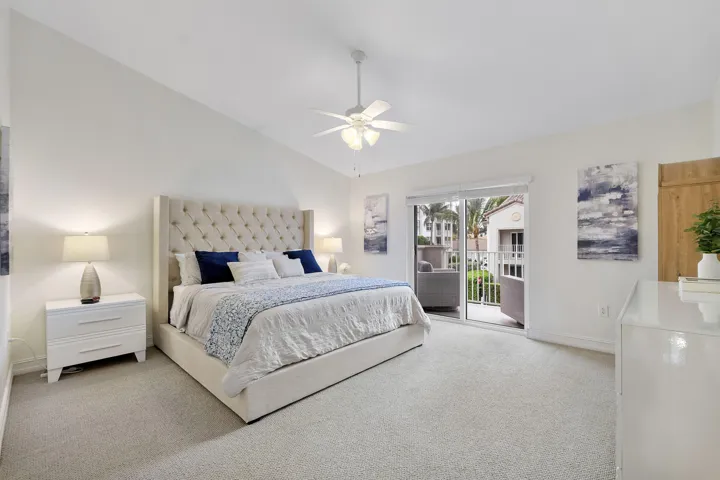Primary Bedroom with private balcony
