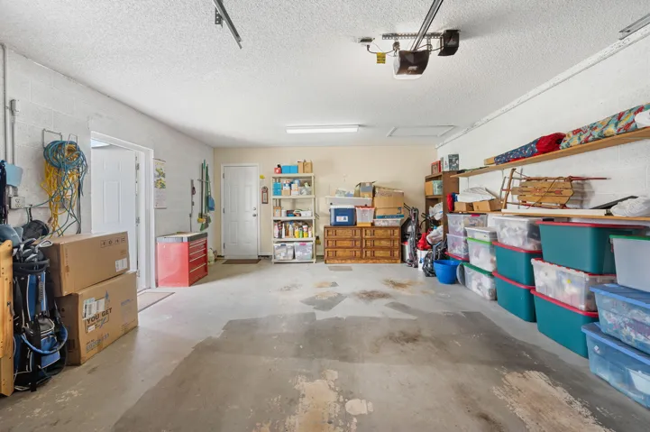 Ample space for a car and storage