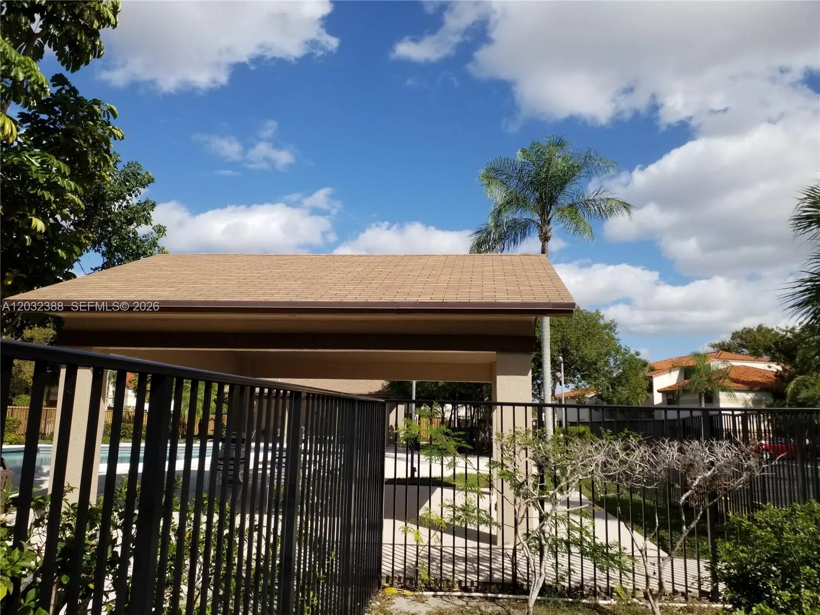 Private pool and gazebo area