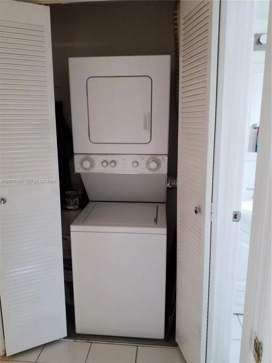 Washer & Dryer inside the unit