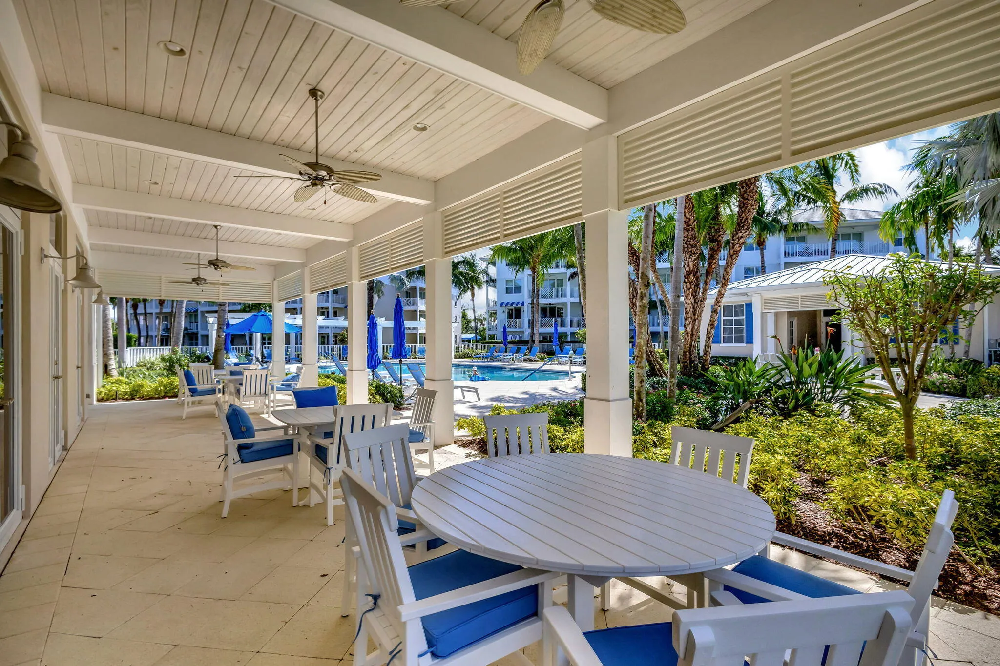 Community covered seating area