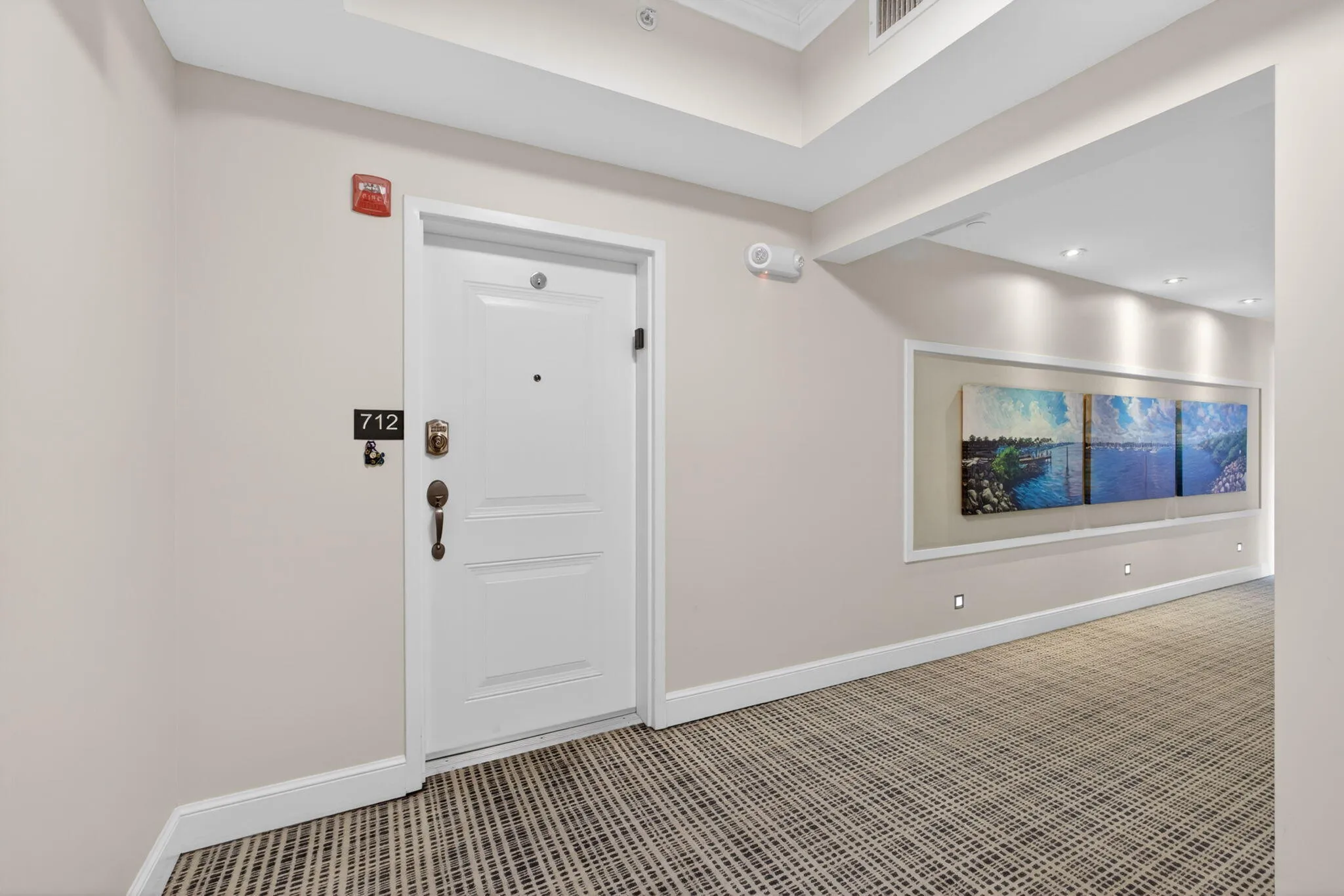Front door of unit 712
