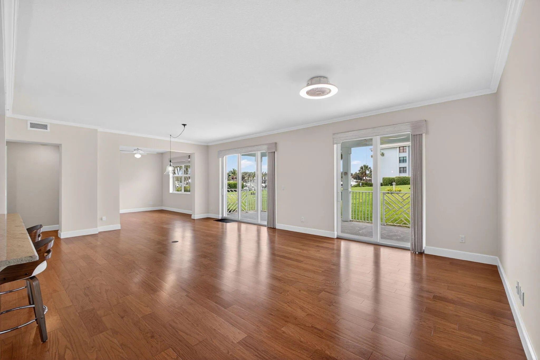 Living/dining/third bedroom/den