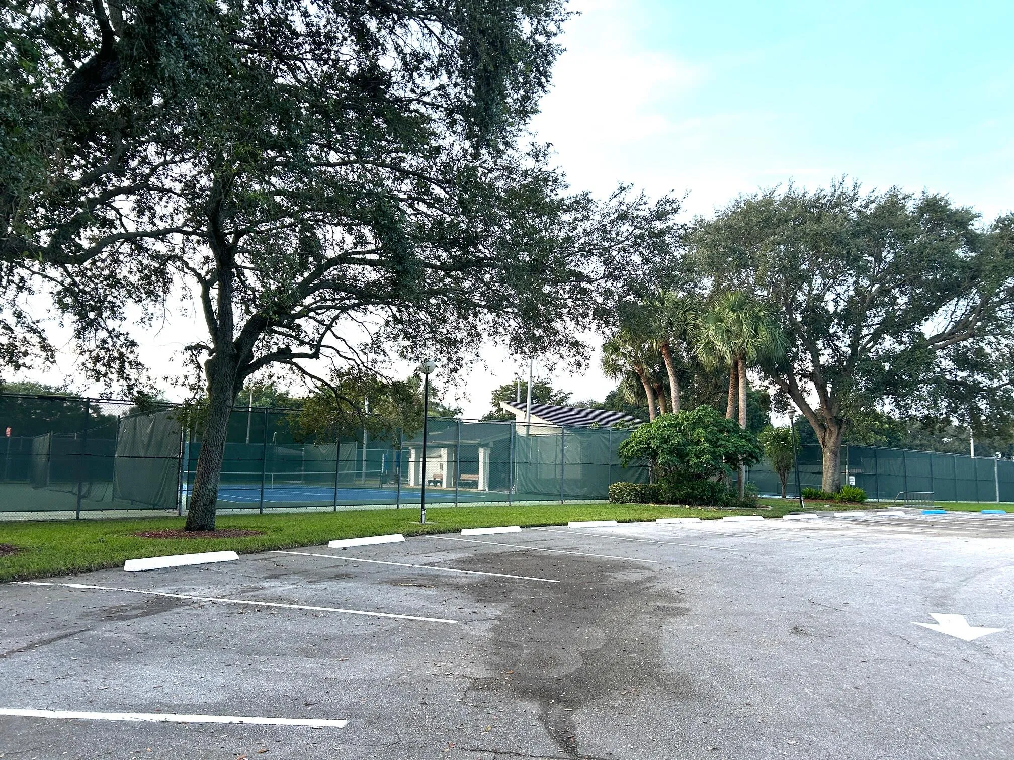 Tennis and pickleball is very popular and is adjacent to the Nassau pool.