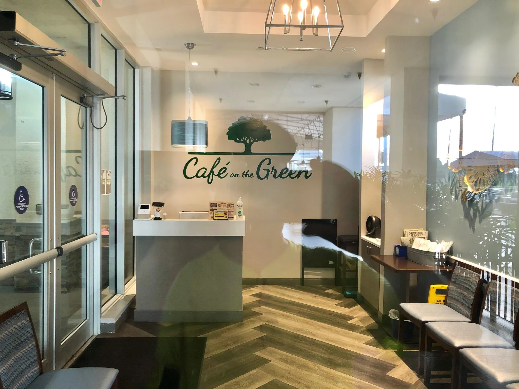 The Cafe entrance.
