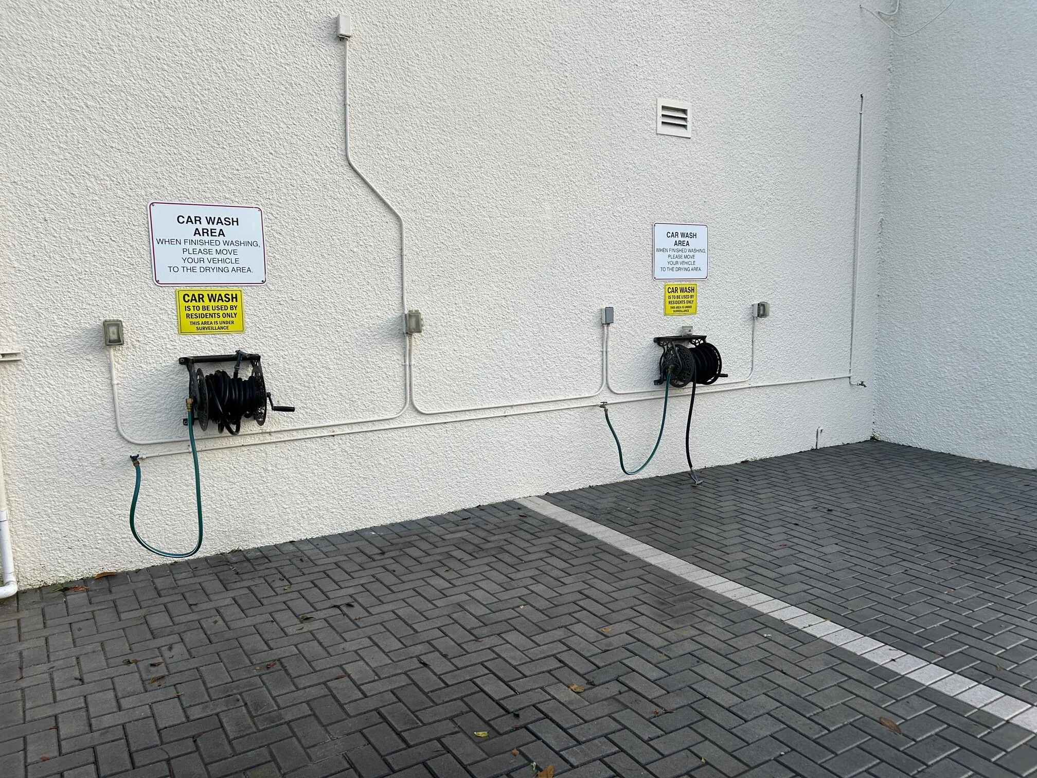 Residents love the car wash area.