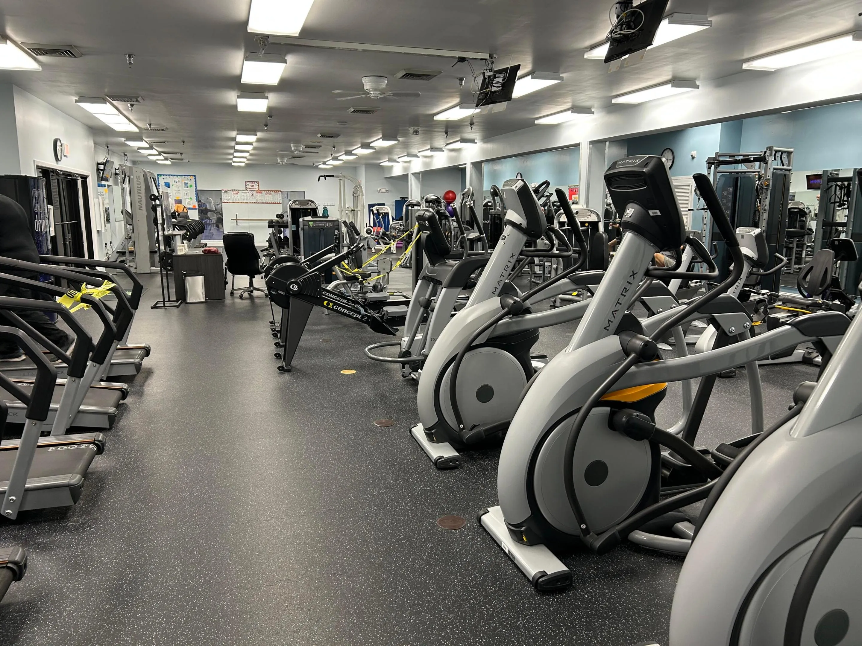 The fitness center has great equipment and is very popular.