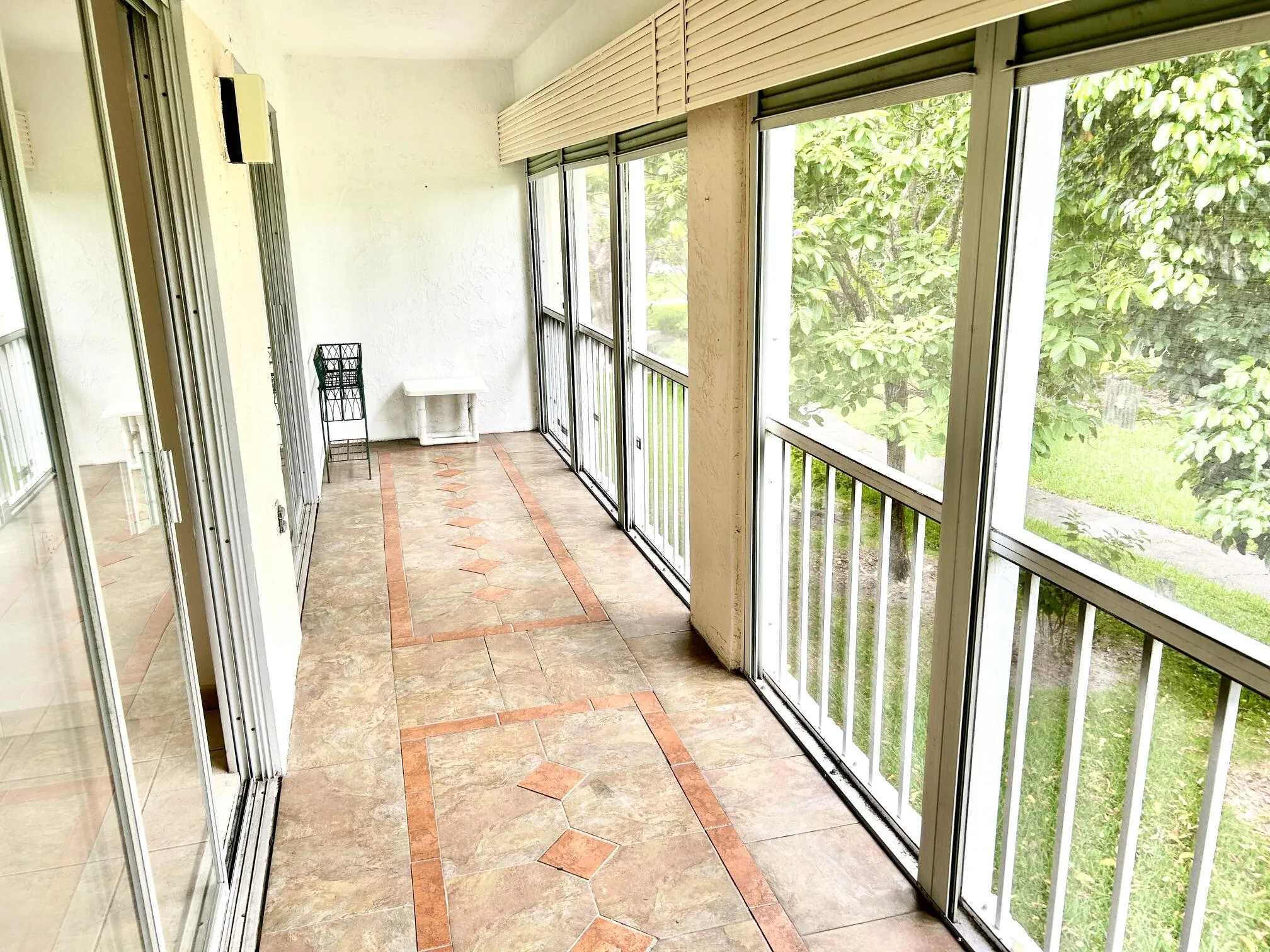 Peaceful patio is a great place to have that morning coffee.
