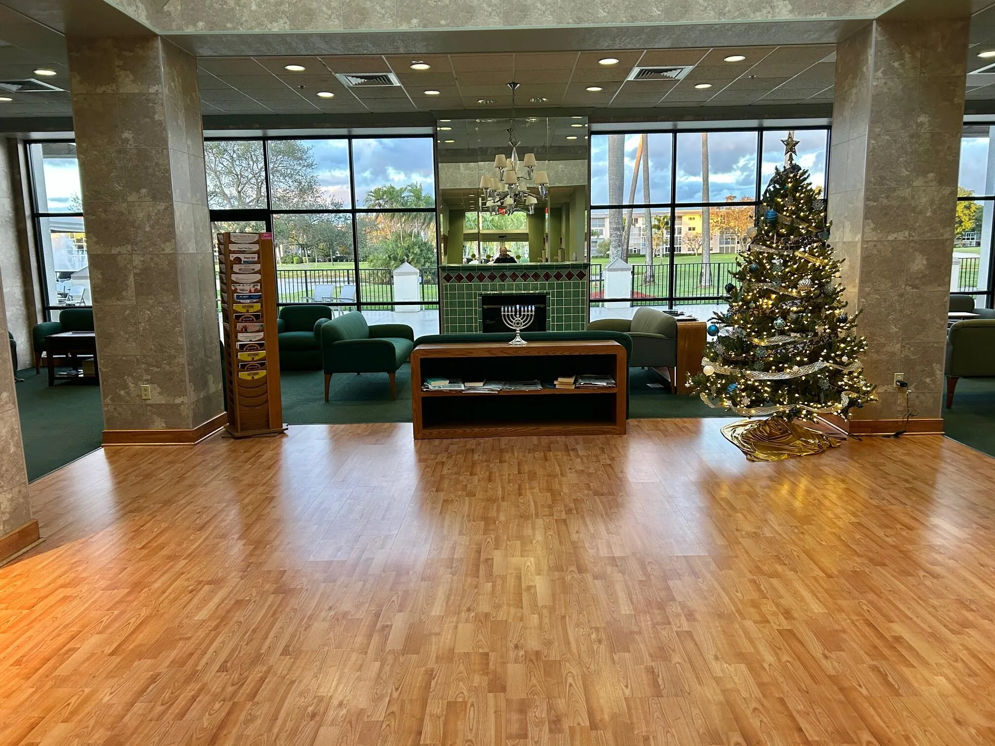 Interior of main clubhouse.