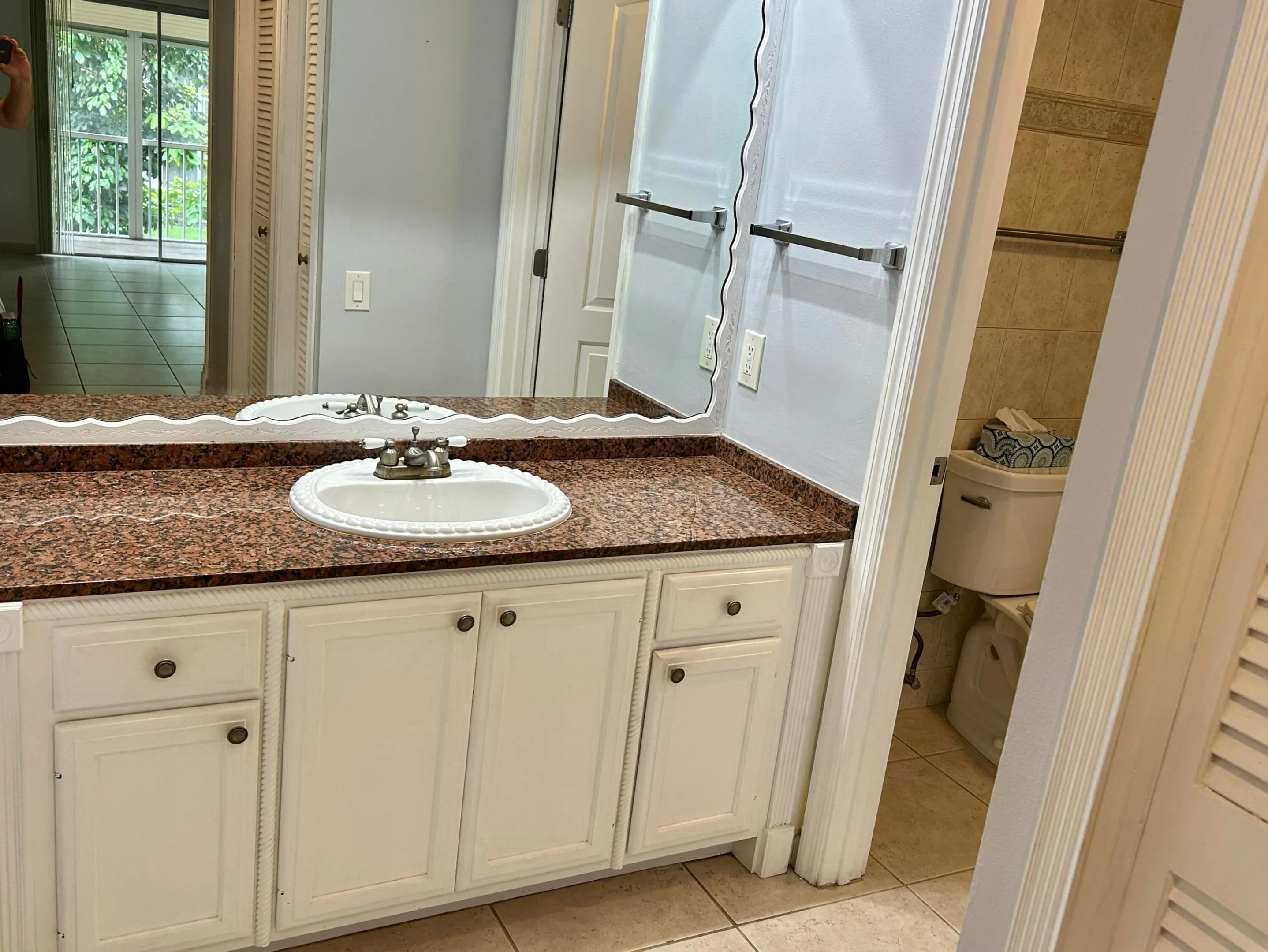Bathroom vanity...great storage.