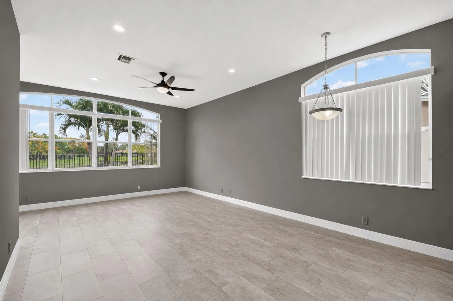 Kitchen table area and family room