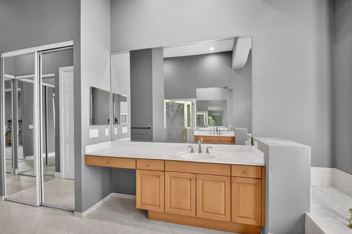 Vanity & makeup area
