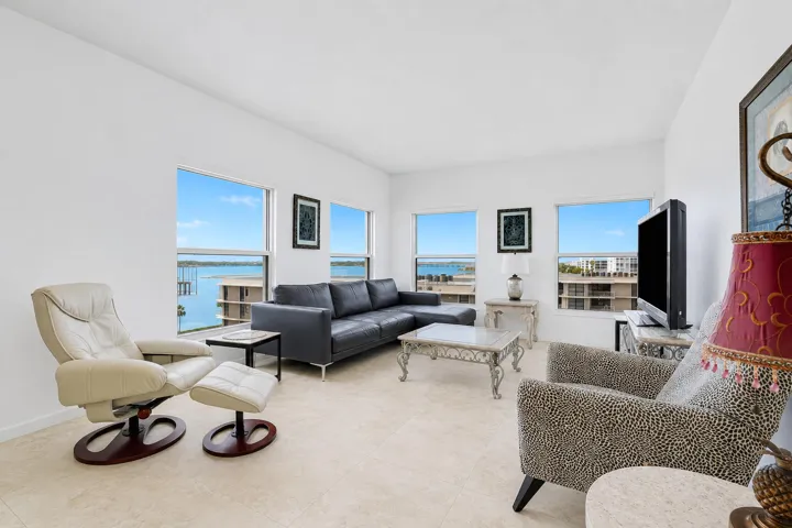 Living Room w/ Intracoastal Views