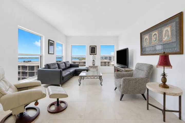 Living Room w/ Intracoastal Views