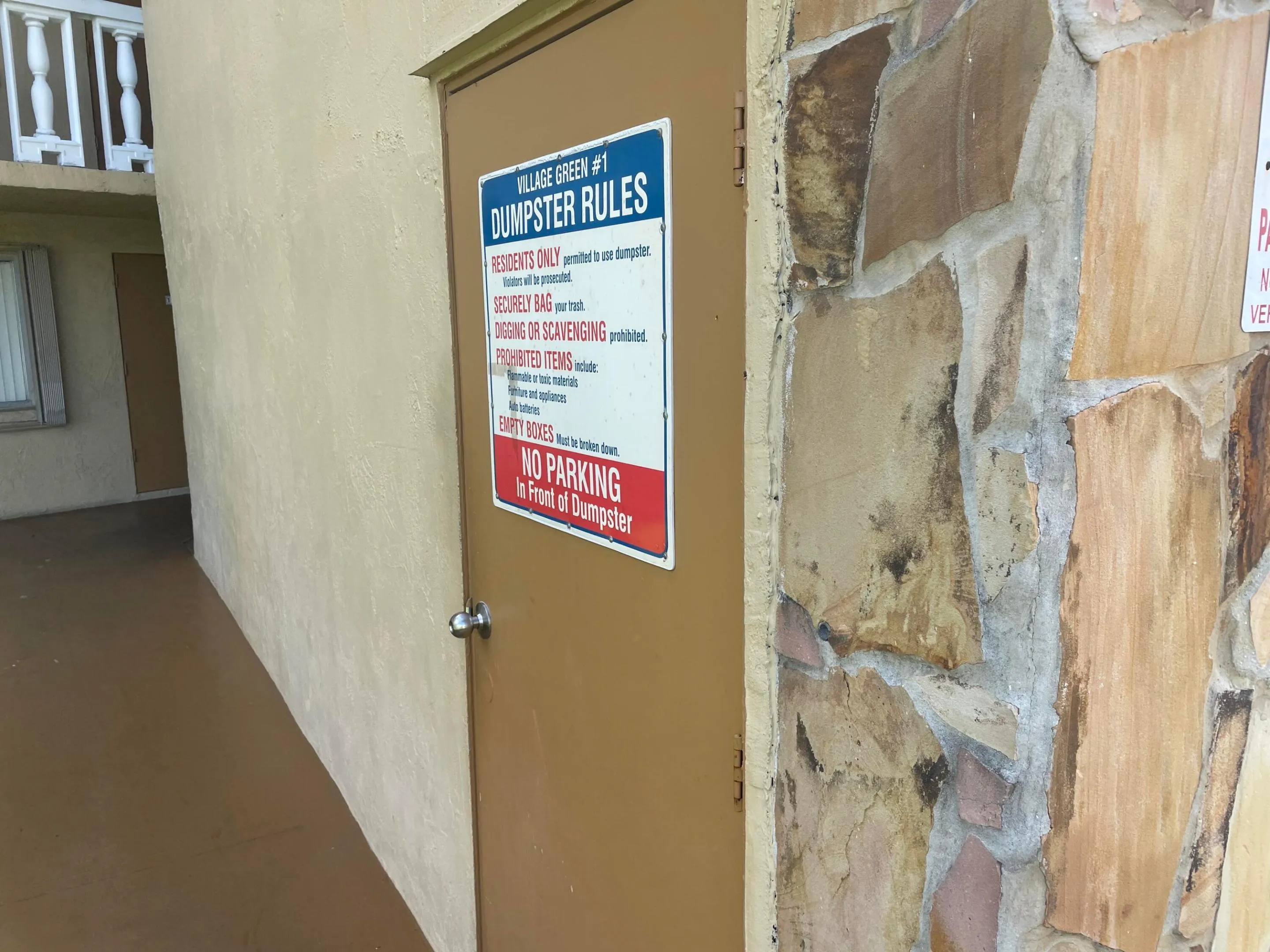 Dumpster room