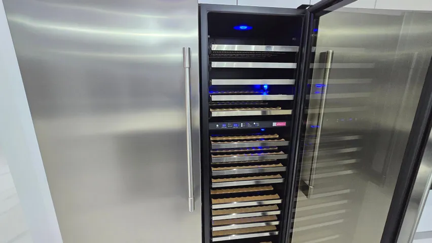 Temperature controlled wine cooler.