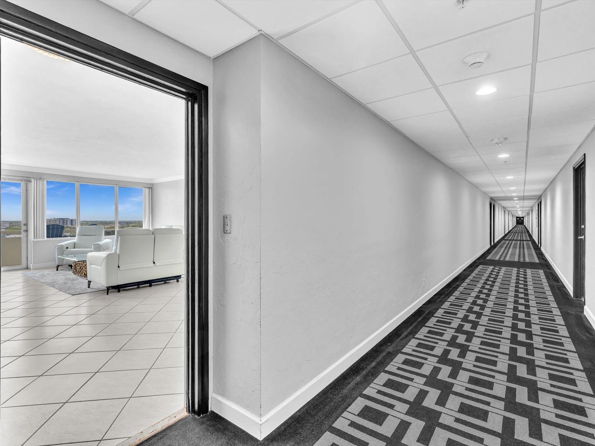 Designer interior hallways
