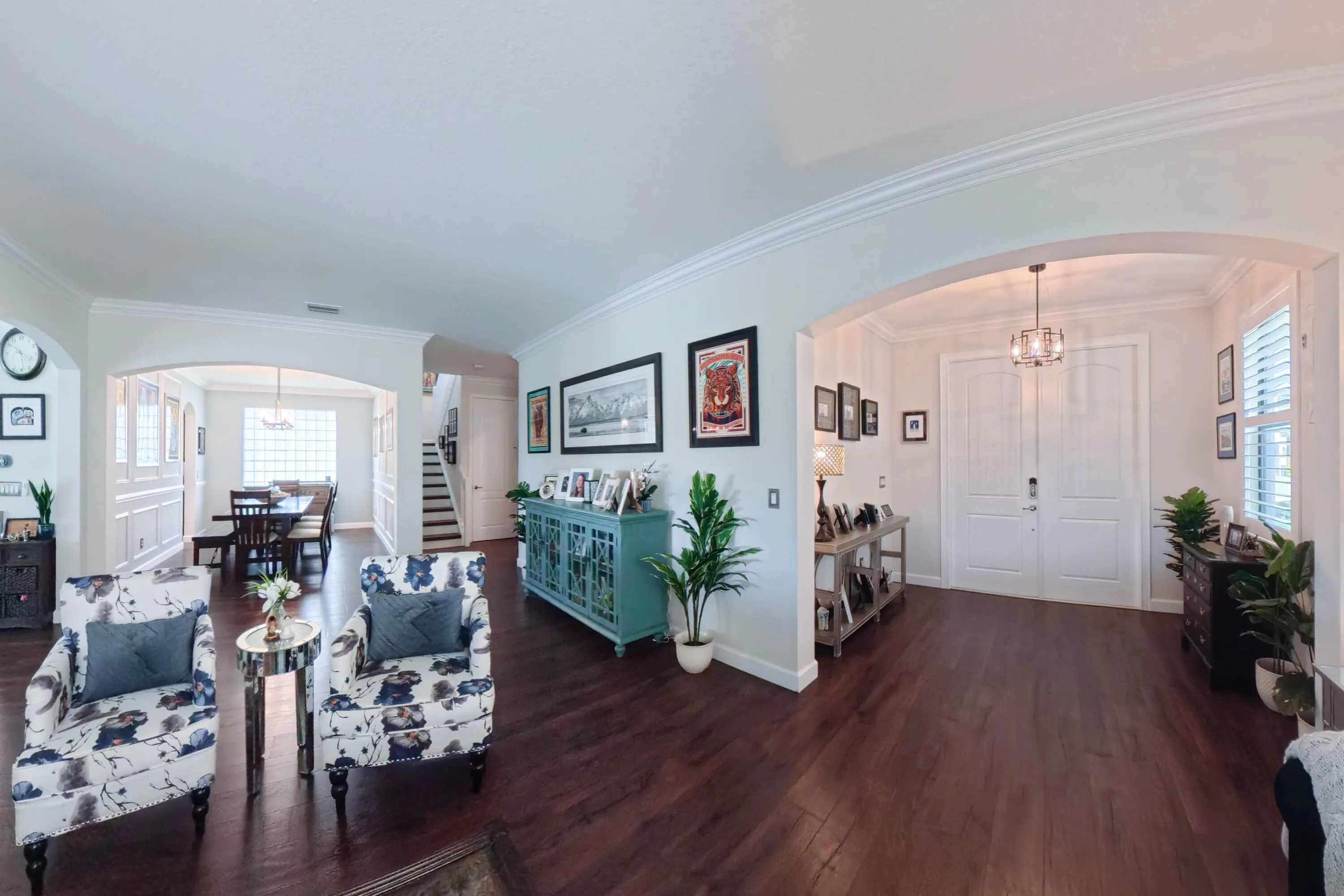 Foyer and Living Room