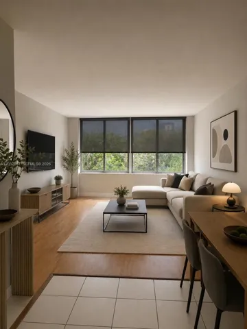 Virtually Staged living room