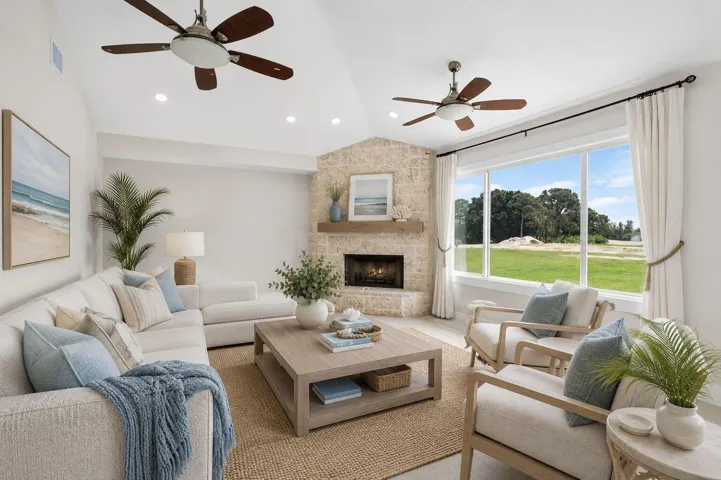 Family Room Staged