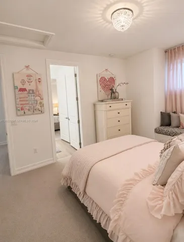 BEDROOM #3 DOOR LEADING TO A JACK AND JILL BATHROOM