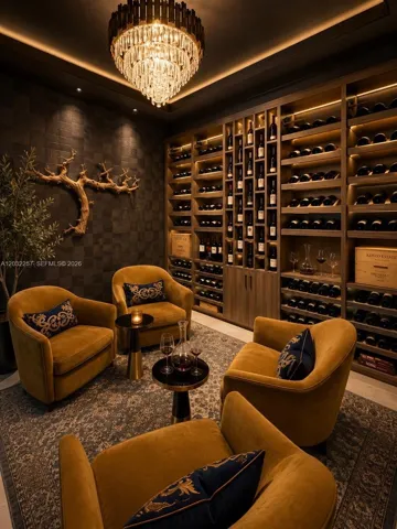 CUSTOM MADE WINE CELLAR.
