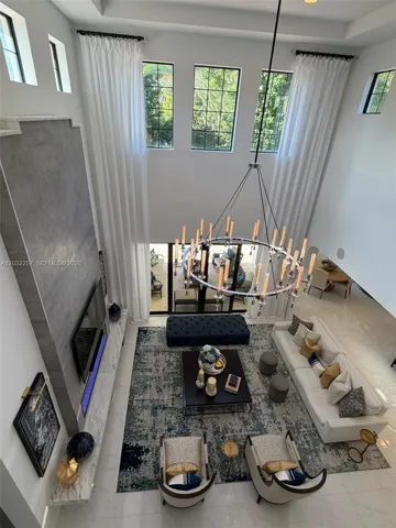 GREAT ROOM LOOKNG DOWN FROM LOFT.