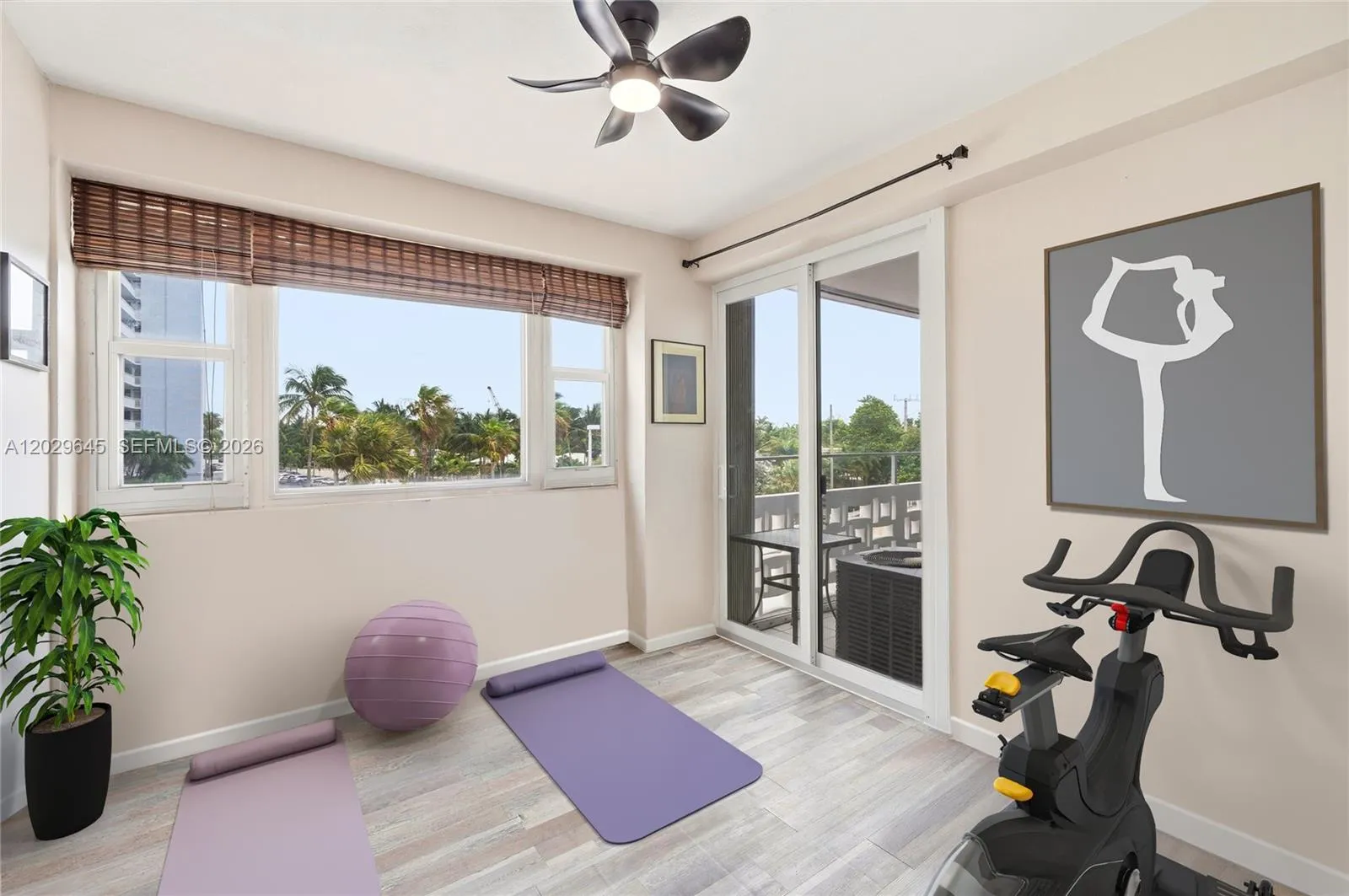 staged 3rd bedroom currently used as an office