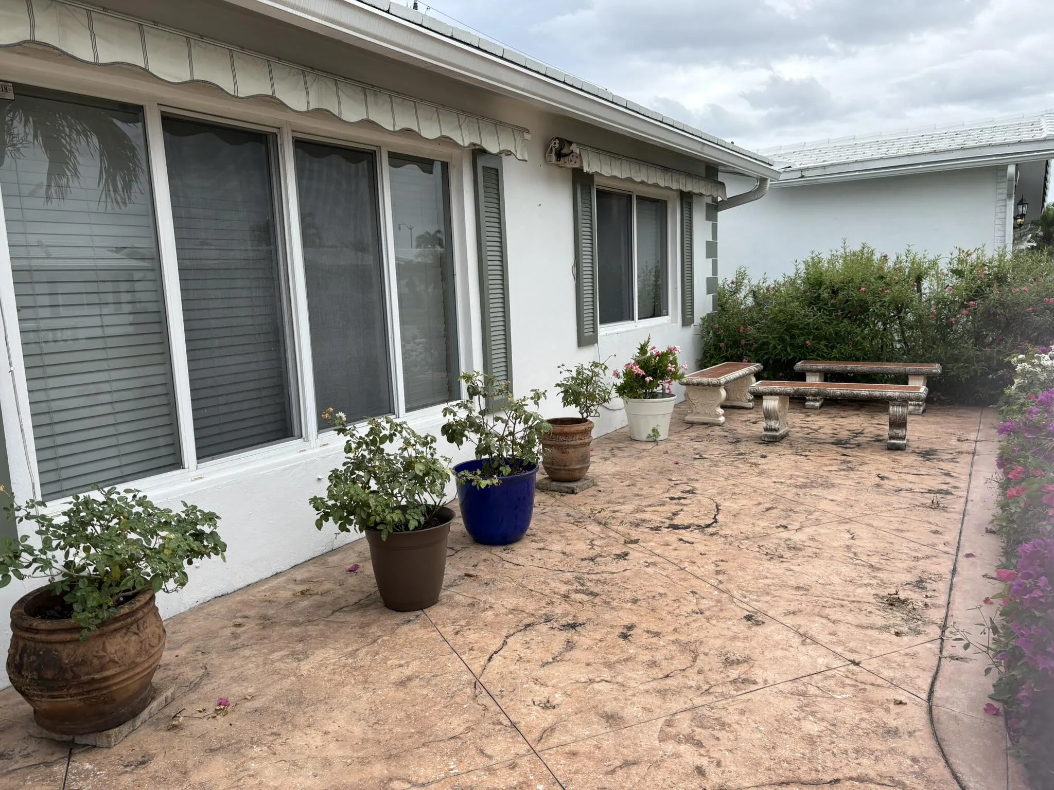 Rear patio