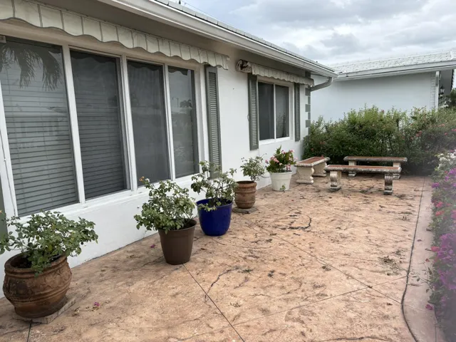 Rear patio