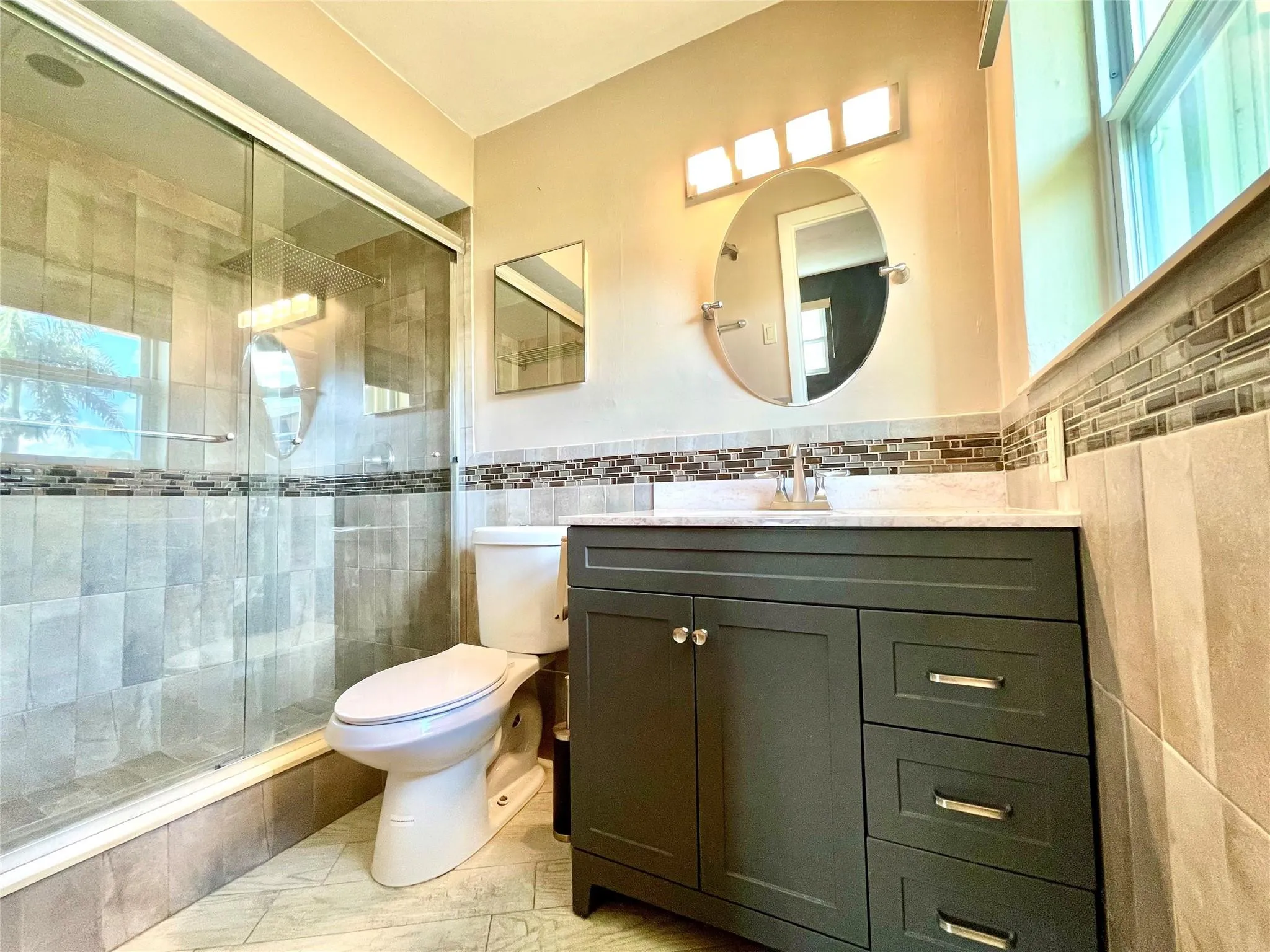 Master shower
