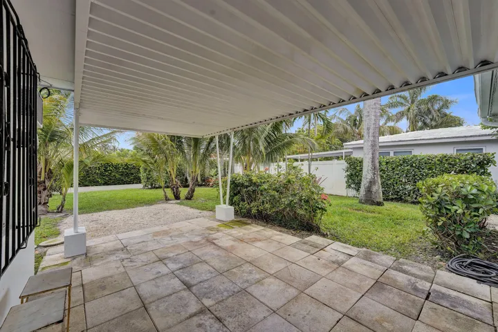 Covered back patio