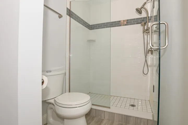 Glass enclosed Walk-in Shower