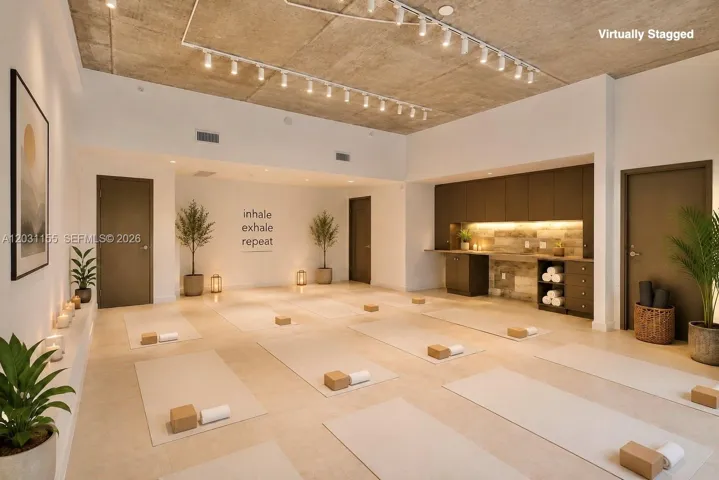 Yoga Studio Concept for 1st level commercial