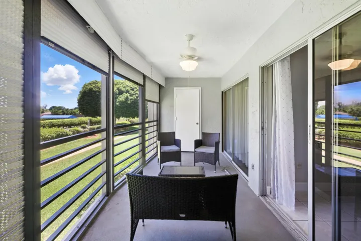 Balcony with storage