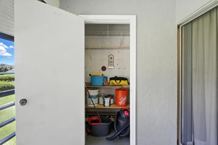 storage room on balcony