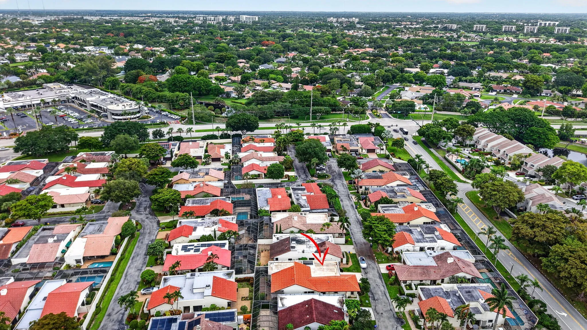 Community is across the street from Boca Grove Shopping Center(restaurants, shops and Houses of Worship)
