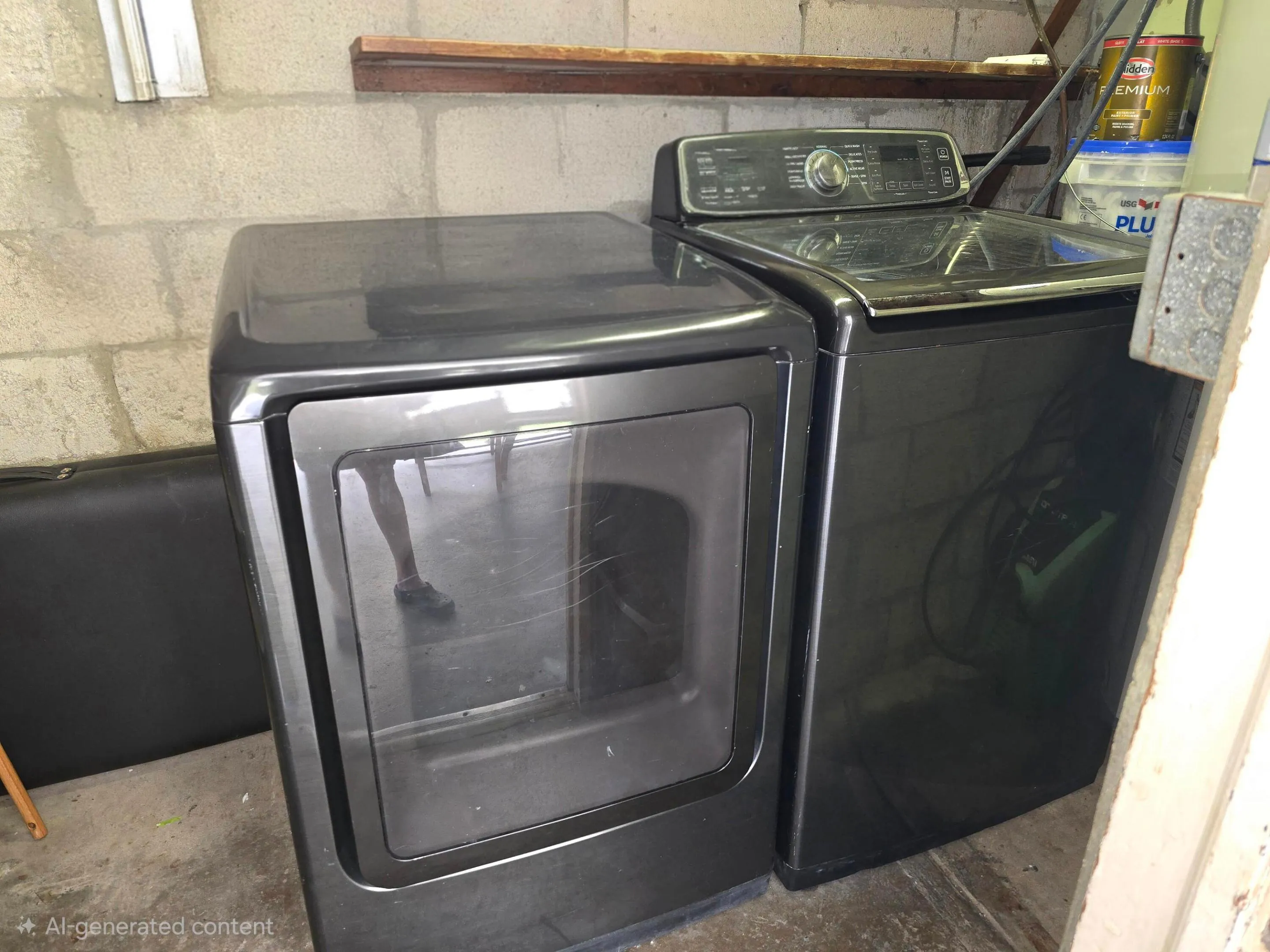 LAUNDRY ROOM WITH STORAGE OFF PORCH AREA