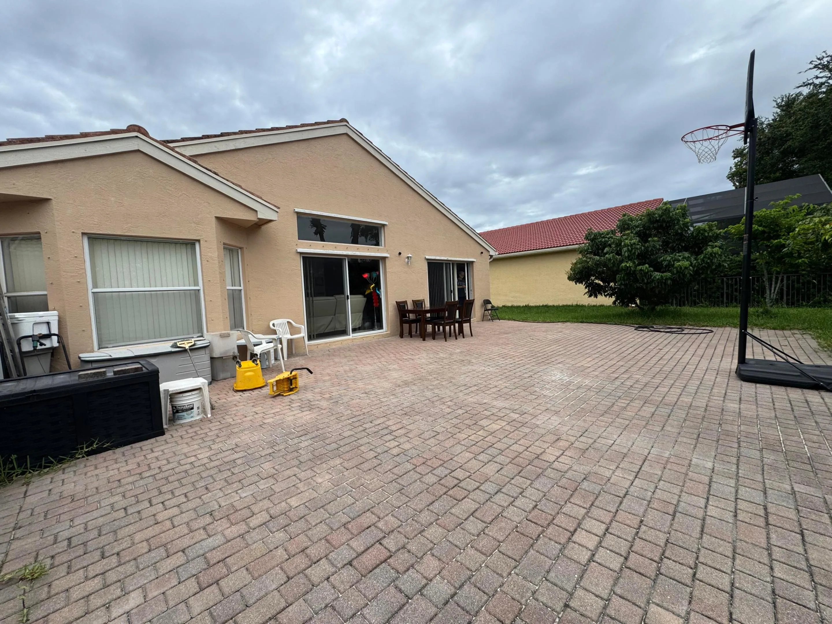 back yard patio