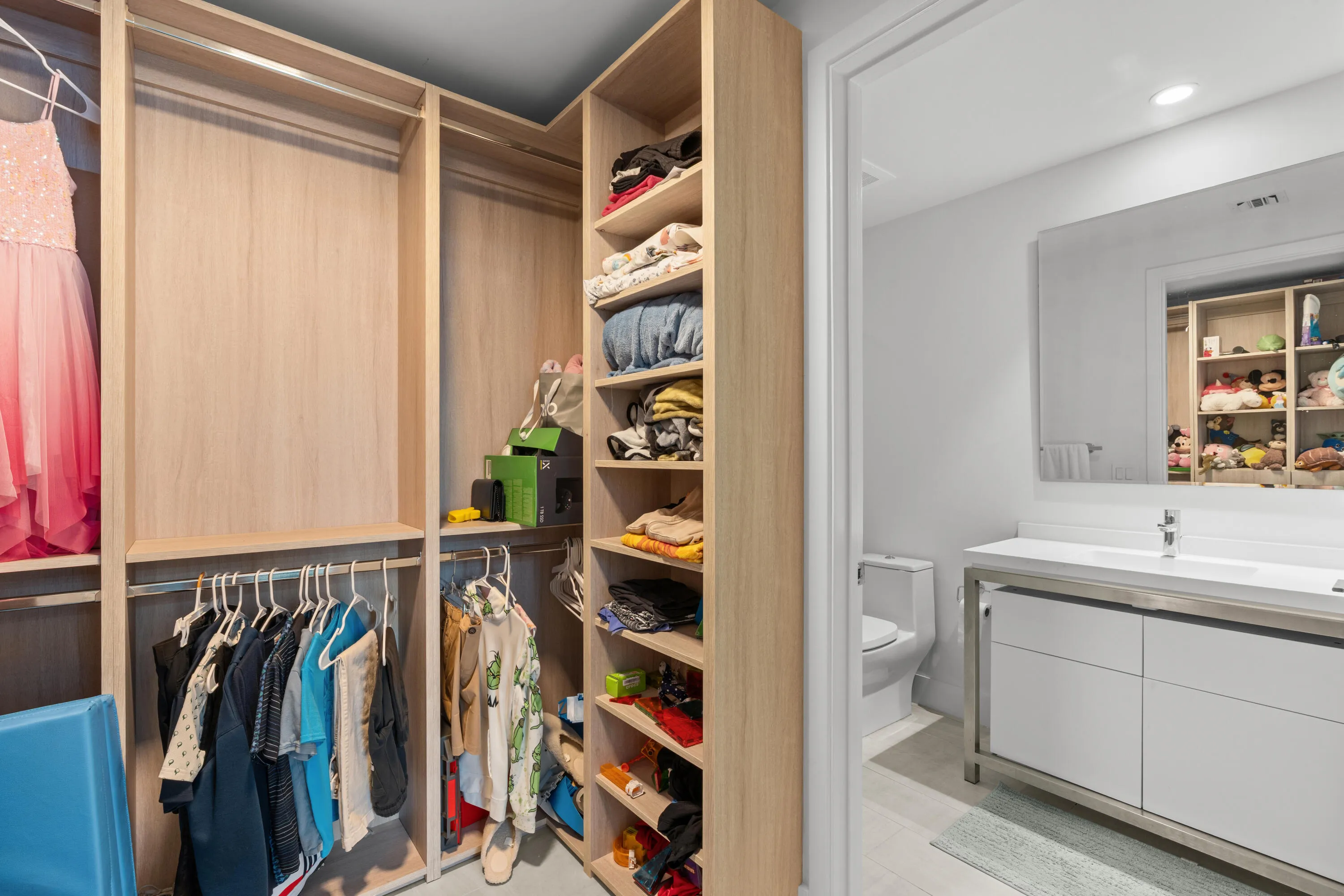 Walk-in Closet and Bathroom