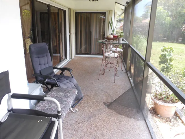 Enclosed rear patio